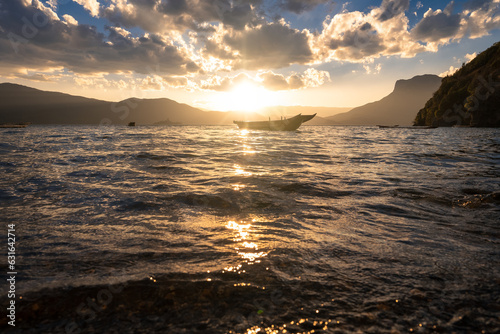 Natural Scenery of Lugu Lake Plateau Lakes in the Yunnan-Guizhou Plateau, China photo