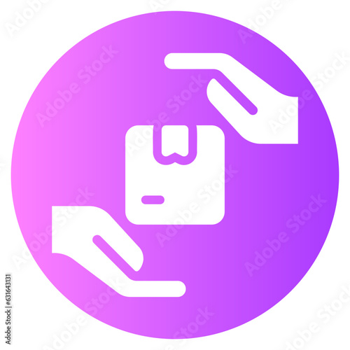 order fulfillment gradient icon