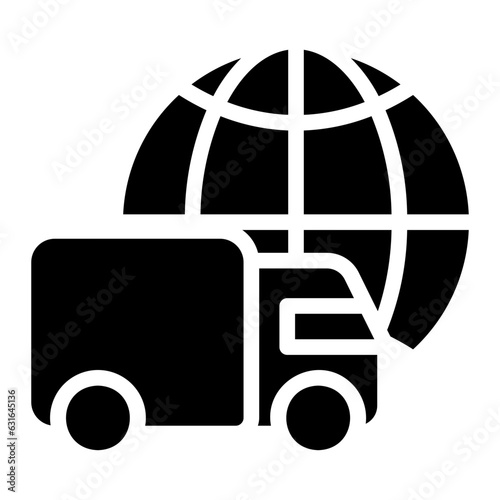logistics glyph icon