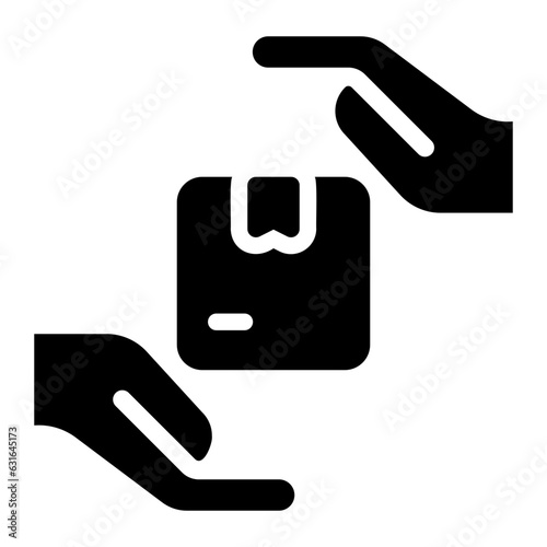 order fulfillment glyph icon