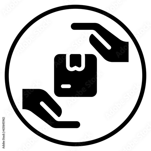 order fulfillment glyph icon