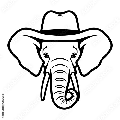 elephant vector illustration logo