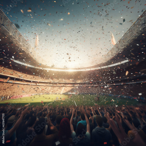 A football stadium full of fans celebrating © RaulVincius