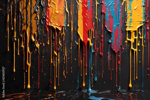 Dripping Paint Texture, Colorful Dripping Paint Background, Paint Dripping Wallpaper, Dripping Ink Background, Ai Generative
