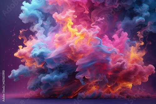 Pink And Blue Smoke Wallpaper, Smoke Background, Smoke Effects Background, Smoke wallpapers, Colorful Smoke Background, Abstract Smoke Wallpapers, AI Generative