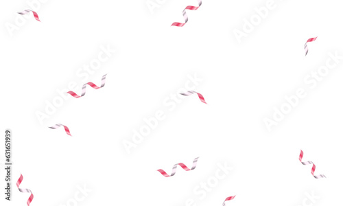 Vector pink confetti isolated festive background vector illustration.