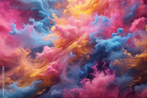 Pink And Blue Smoke Wallpaper, Smoke Background, Smoke Effects Background, Smoke wallpapers, Colorful Smoke Background, Abstract Smoke Wallpapers, AI Generative © Forhadx5