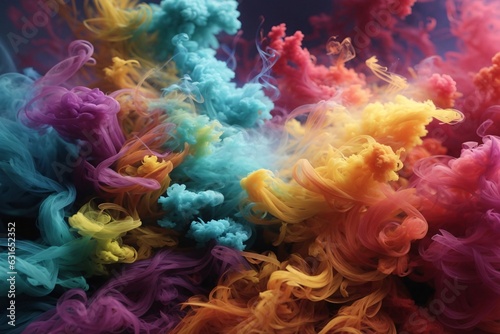 Rainbow Colorful Smoke Wallpaper, Smoke Background, Smoke Effects Background, Smoke Wallpapers, Colorful Smoke Background, Abstract Smoke Wallpapers, AI Generative © Forhadx5
