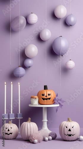 halloween party background with copy space