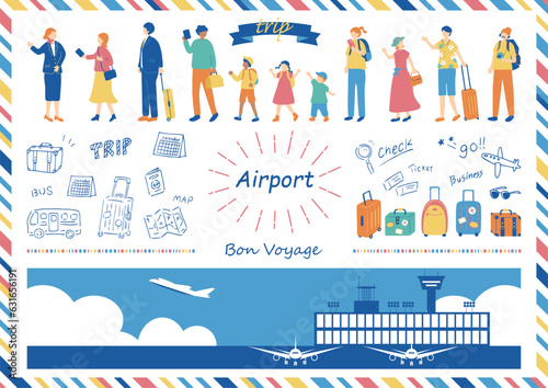 空港のイラスト素材集