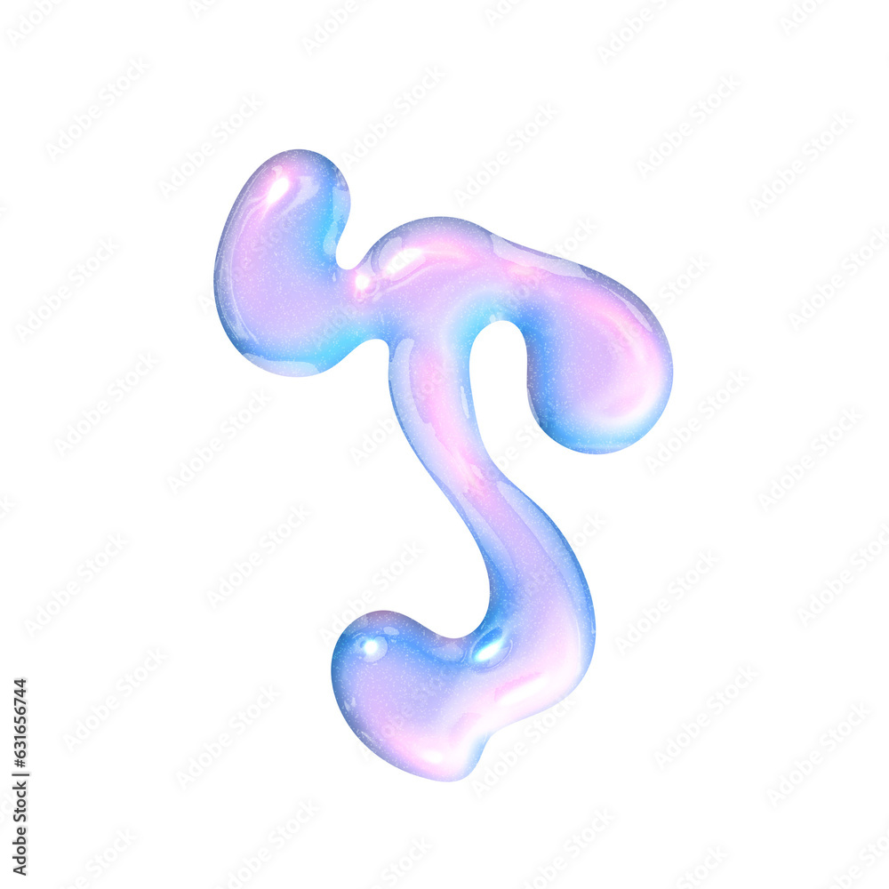 T alphabet with y2k liquid pastel hologram chrome effect T alphabet with y2k liquid pastel hologram chrome effect
