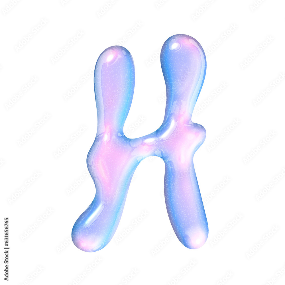 H alphabet with y2k liquid pastel hologram chrome effect H alphabet with y2k liquid pastel hologram chrome effect