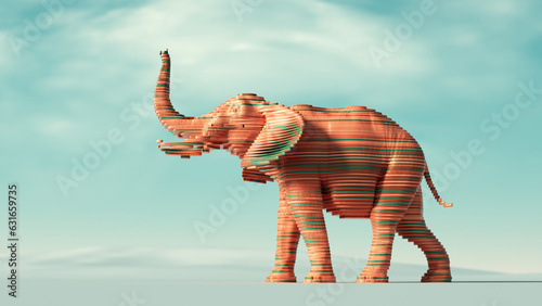 Bild auf Leinwand Elephant creative