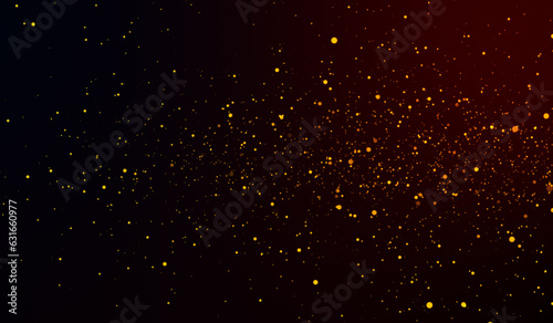 3D night sky Galaxy space particles on red gradient background.