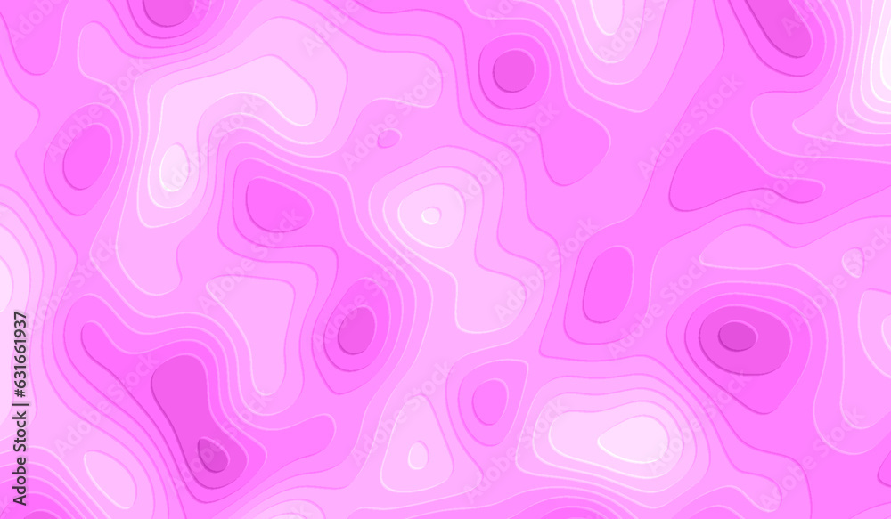 3D abstract digital technology pink liquid on pink background.