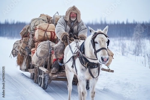 Delivery of postal and everyday cargo in the far north.