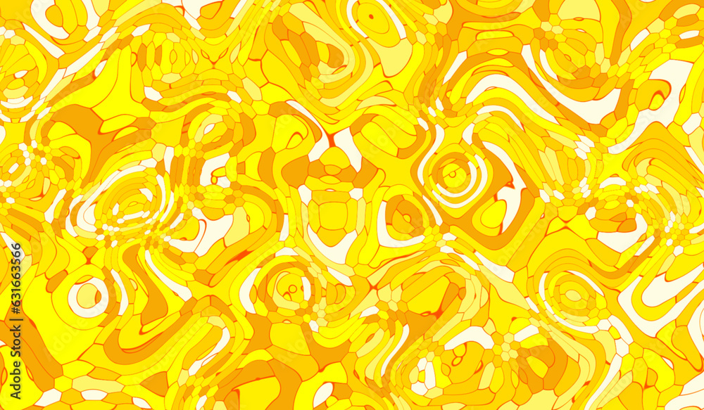 Obraz premium Twisted yellow-orange gradient liquid blur abstract backgrounds