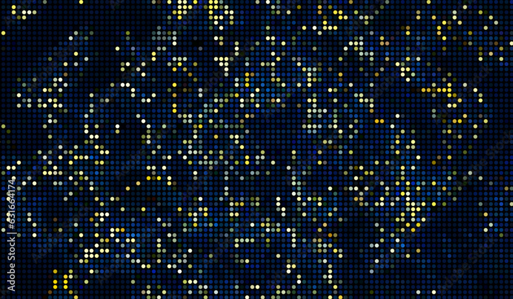 Halftone dots abstract digital technology yellow light on blue background. Halftone dots abstract digital technology yellow light on blue background.