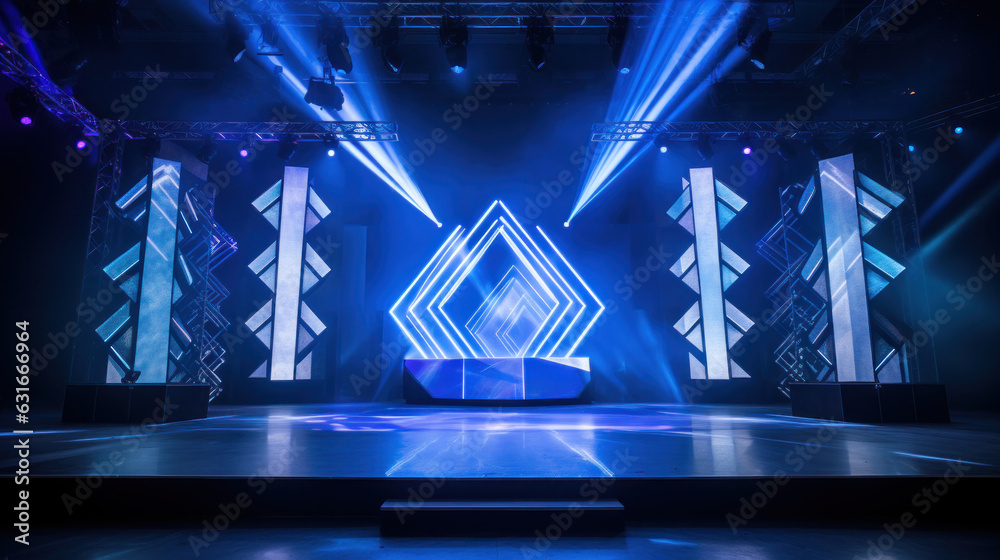 Corporate event LED stage design. Can be used as a mock up