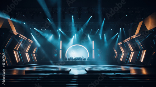 Corporate event LED stage design. Can be used as a mock up