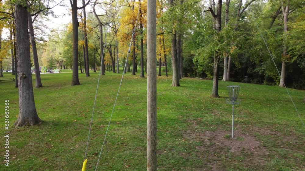 Aerial View of Disc Golf Course and Throws (Mohawk Park, Brantford, Ontario, Canada) Aerial View of Disc Golf Course and Throws (Mohawk Park, Brantford, Ontario, Canada)