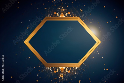 Elegant blue and gold backg...