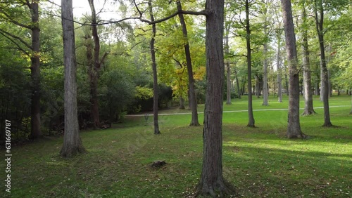 Aerial View of Disc Golf Course and Throws (Mohawk Park, Brantford, Ontario, Canada) photo