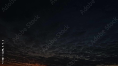 timelapse of the sky of night falls - mystical backdrop