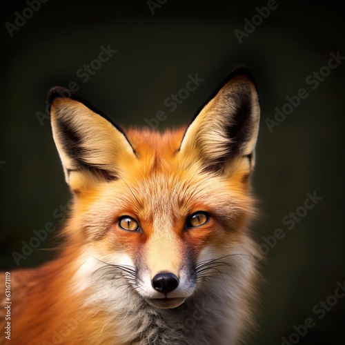 The red fox portrait.
