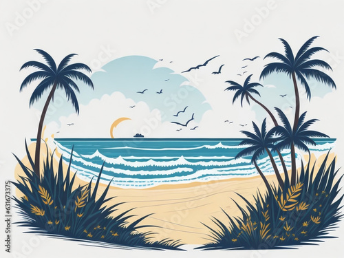 summer beach vector