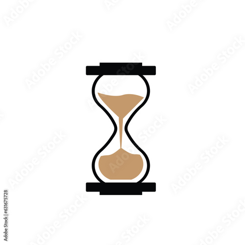 Sandglass timer logo icon