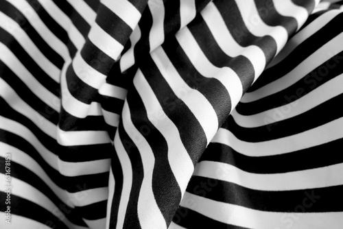 Black and white stripped cloth background