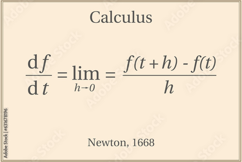 Calculus. Education. Science. Formula. Vector illustration.  photo