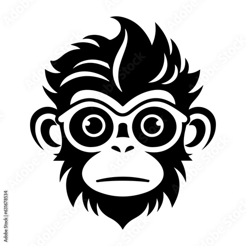 monkey illustration vector logo