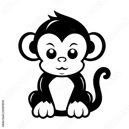monkey illustration vector logo