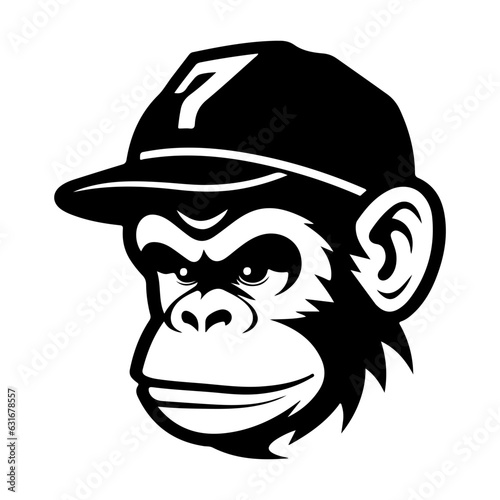 monkey illustration vector logo