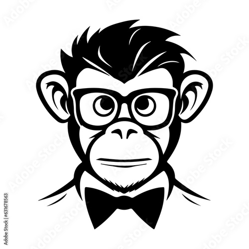 monkey illustration vector logo