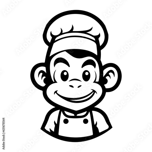 monkey illustration vector logo