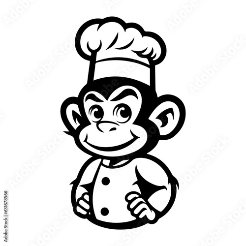 monkey illustration vector logo