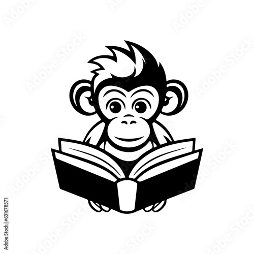 monkey illustration vector logo