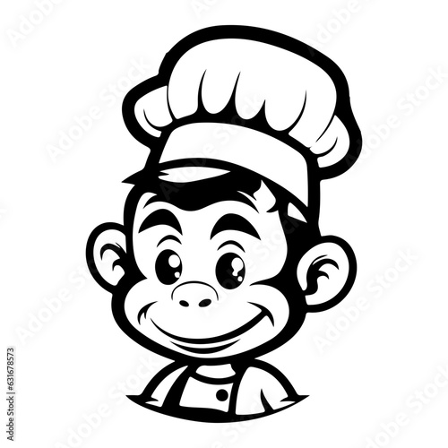 monkey illustration vector logo