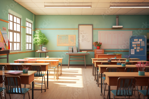 school classroom, aesthetic look © alisaaa