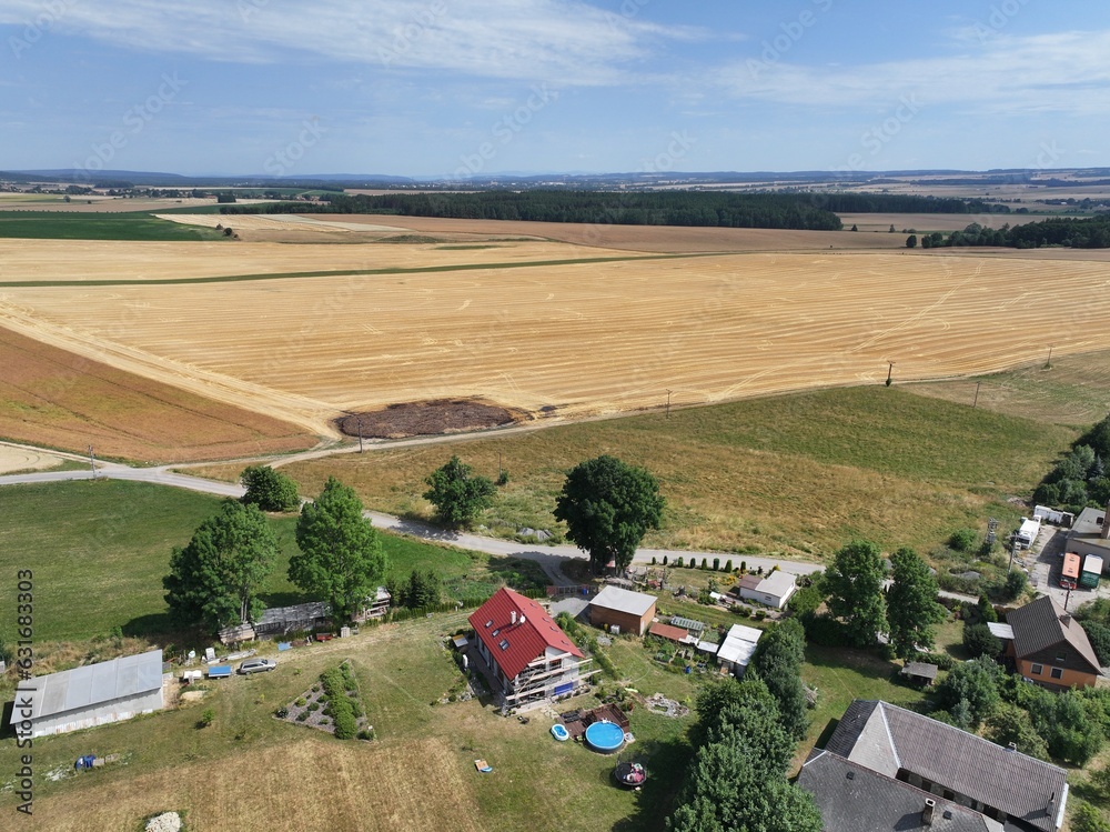 Obraz premium on the borders of nature and human habitation