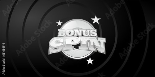 Bonus spin Text Effect, Esport Game Winner Emblem