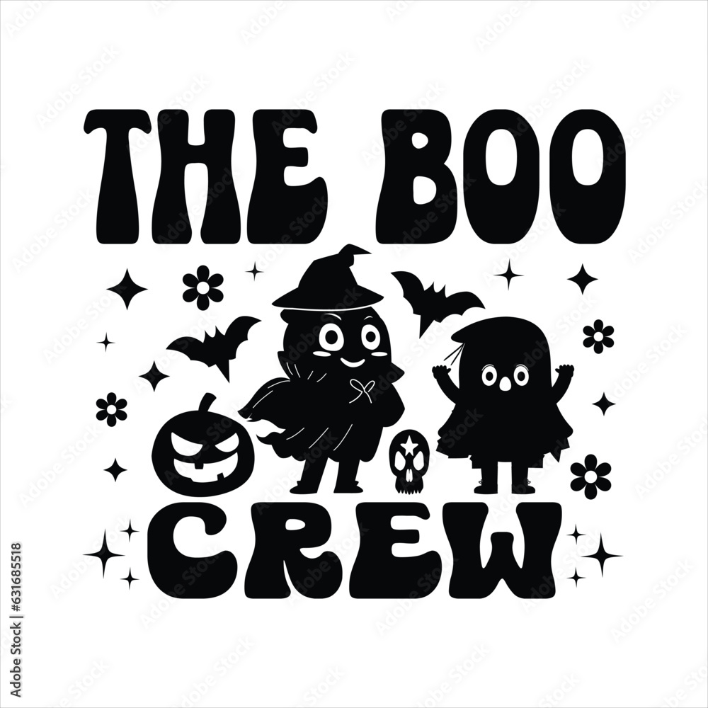 The Boo Crew - Halloween T-shirt design 
