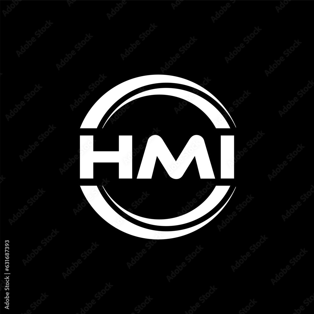 HMI letter logo design with black background in illustrator, vector logo modern alphabet font overlap style. calligraphy designs for logo, Poster, Invitation, etc. HMI letter logo design with black background in illustrator, vector logo modern alphabet font overlap style. calligraphy designs for logo, Poster, Invitation, etc.