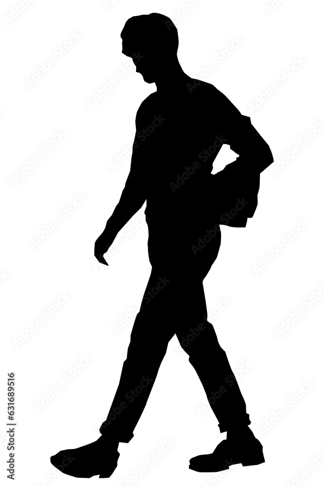 human walking vector png