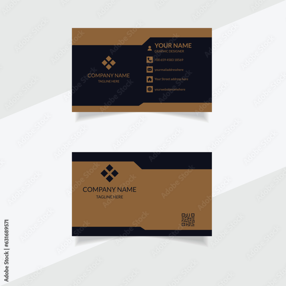 Vector modern creative and clean corporate business card template.
Vector modern creative and clean corporate business card template.