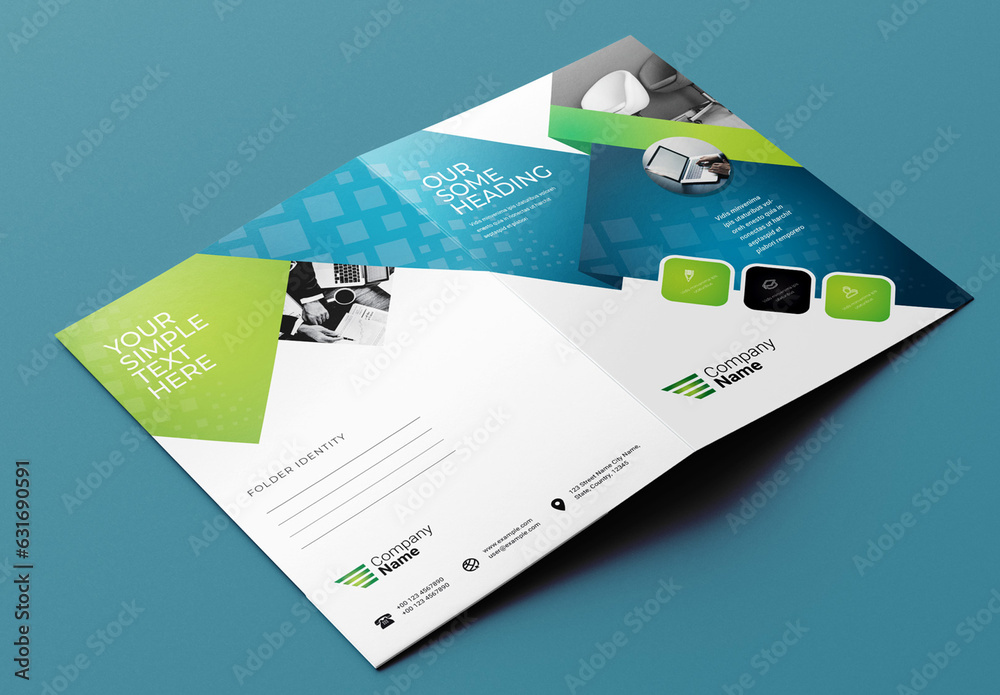 Creative Presentation Folder Layout Stock Template Adobe Stock