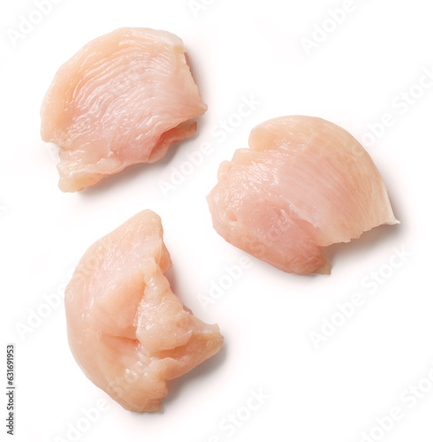 fresh raw chicken fillet meat pieces
